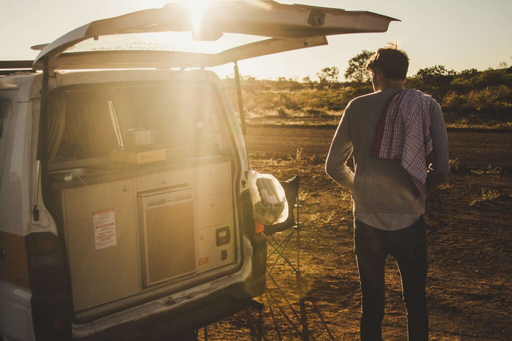 living in a van